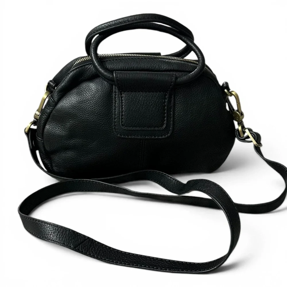 Hobo Sheila Small Satchel Cow Print Leather‎ Calf Hair NWT Crossbody & Dust Bag